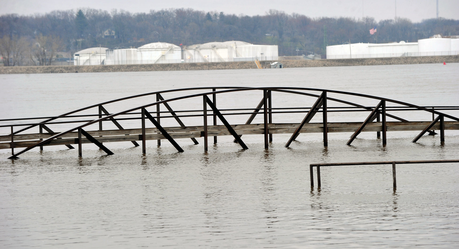 Flooding in the Illinois Quad-Cities area.